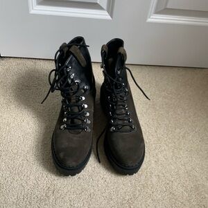 Marc Fischer dark olive suede leather boots Never worn - they run narrow